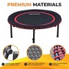 LEAPS & REBOUNDS Round Mini Fitness Trampoline & Rebounder Indoor Home Gym Exercise Equipment Low Impact Workout for Adults - 4 of 4
