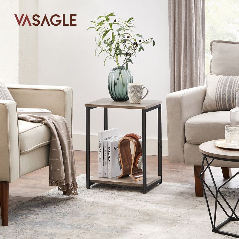 VASAGLE Side Table, Small End Table, Nightstand for Living Room, Bedroom, Office, Bathroom, 2 of 10