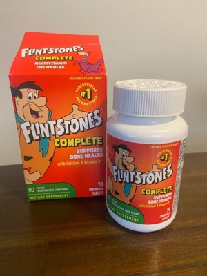 Flintstones Chewable Kids With Iron, Calcium, Vitamin C & Vitamin D ...