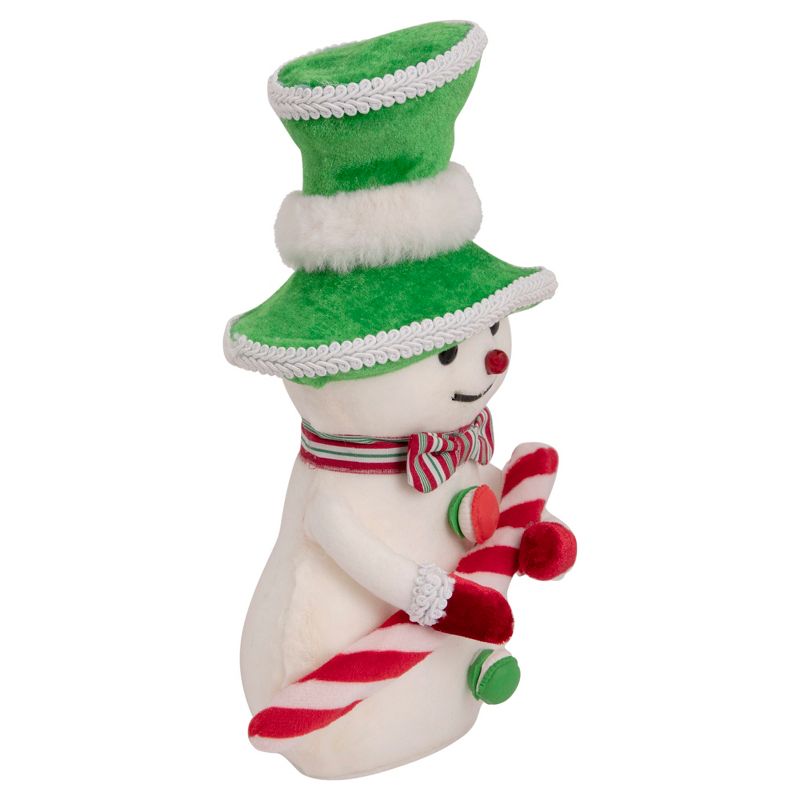 Northlight 10" Snowman with Candy Cane Christmas Figure, 5 of 7