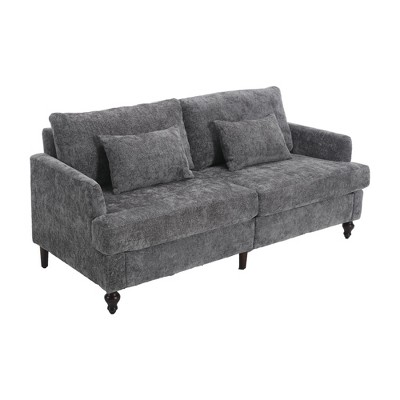 NicBex 68.9 Inch Modern Chenille Loveseat Sofa,2 Seater Sofa with Removable Seat Cushion for Living Room,Apartment,Bedroom