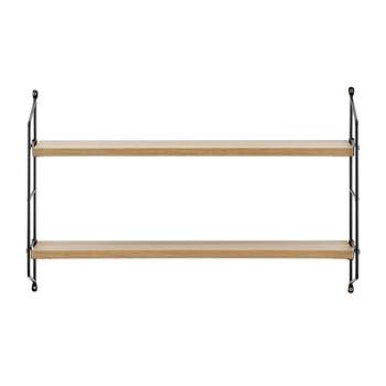 Wood & Brass Decorative 3-tier Wall Shelf - Hearth & Hand™ With Magnolia :  Target