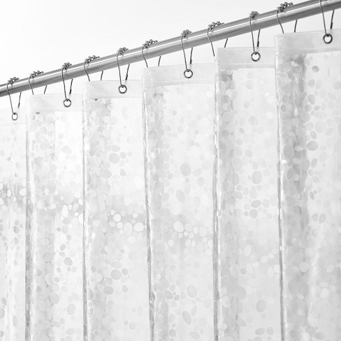 Mdesign Water Resistant Peva Shower Curtain Liner 72 X 84 Clear Target