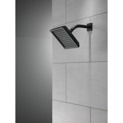 Matte Black Square Wall Mounted Rain Shower Head
