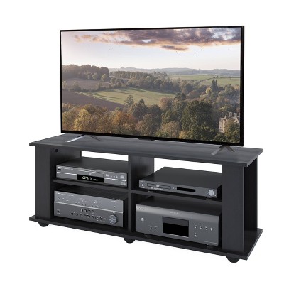 Ravenwood Black 51" MDF TV Stand with Open Shelving