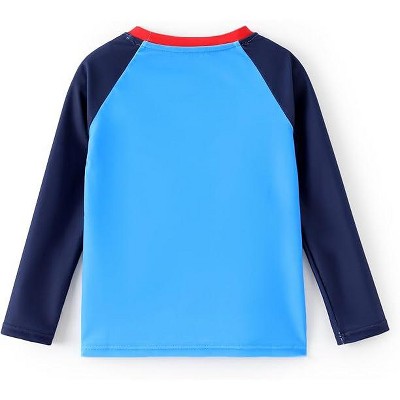 Marvel Disney Marvel Kids Superhero Summer Rash Guard Tops Spiderman Blue 3T-4T — фото 2