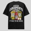 Men's Heinz Condiments T-Shirt - Black - 2 of 4