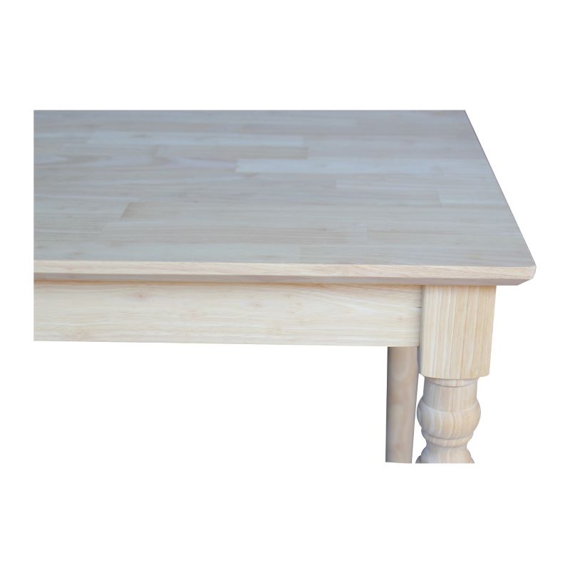 30" Square Solid Table Unfinished - International Concepts, 4 of 8