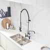 BWE Pull-Down Two-Handle Deck Flush Spray Kitchen Faucet with 12" Additional Swivel Spout - 2 of 4