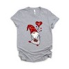 Simply Sage Market Women' Valentine Gnome Heart Short Sleeve Graphic Tee - 2 of 4