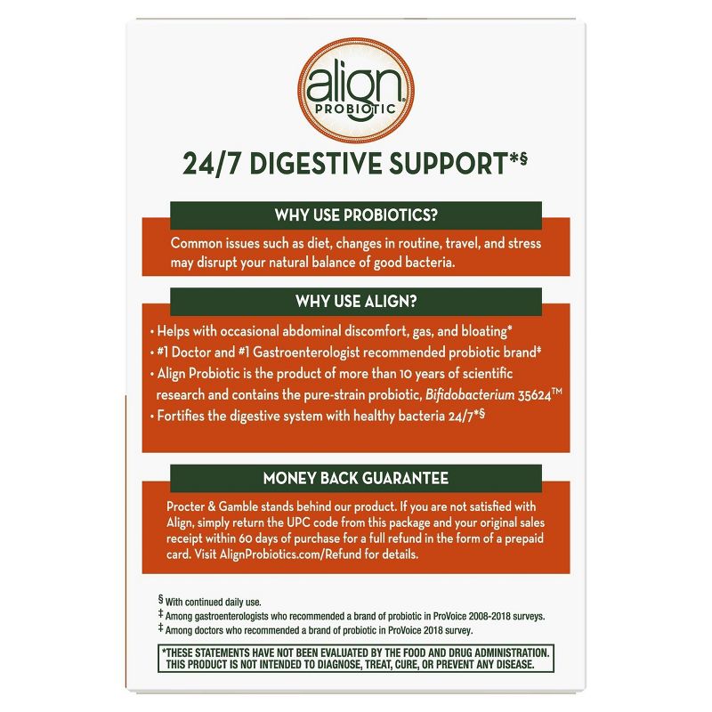 Align Probiotic Supplement Digestive Capsules, 4 of 16