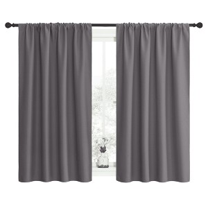 NICETOWN Blackout Curtains Rod Pocket Thermal Insulated Privacy Drapes (2 Panels) - 1 of 4