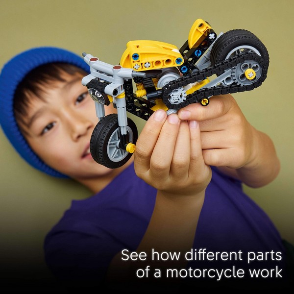 LEGO Technic Motocicleta Amarilla Juguete 42225 5
