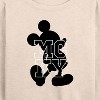 Women's - Disney - Silhouette Mcky Lightweight French Terry Wide Neck Long Sleeve Shirt - 2 of 4