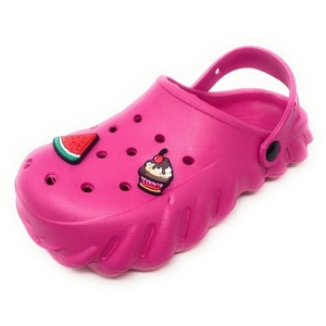 JEFFRICO Girls Clogs with Charms Lightweight Slip On Garden Shoes for ...