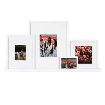 5pc Gallery Frame/Shelf Box Set White - Kate & Laurel All Things Decor