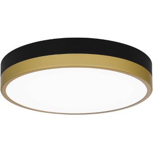 Quoizel Weldin 11" Wide Matte Black Gold LED Ceiling Light - 1 of 1