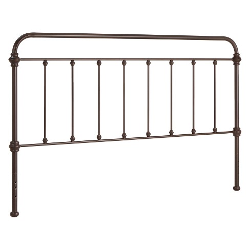 Black iron deals headboard king