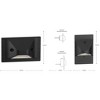 Progress Lighting, Step Light Collection, 1 Light, Wall Light, Black, No Shade, Material: Aluminum, Finish Color: Black - 4 of 4