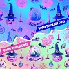 LunaLulinlk Blacklight Halloween Shower Curtain - 2 of 4