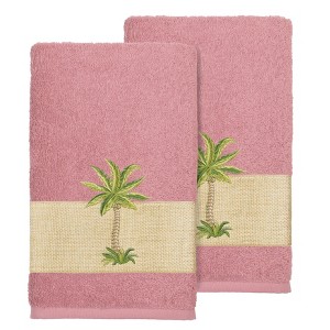 Linum Home Textiles 100% Turkish Cotton COLTON Embellished Towel Set - 1 of 2