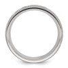 Chisel Stainless Steel Polished with Lasered Tree Design 8mm Band Ring - 2 of 4