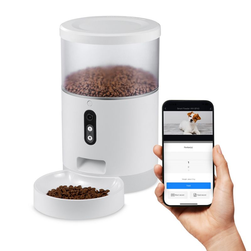 HOM Smart Pet Feeder - Automatic Cat Feeder and Dog Feeder with Portion Control and Programmable Feeding Time (4L), 1 of 7