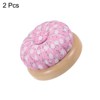 Unique Bargains Magnetic Wooden Base DIY Craft Sewing Needle Pin Cushion - 3 of 4