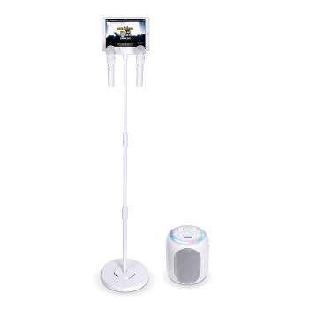 Singing Machine Pedestal Karaoke System - White