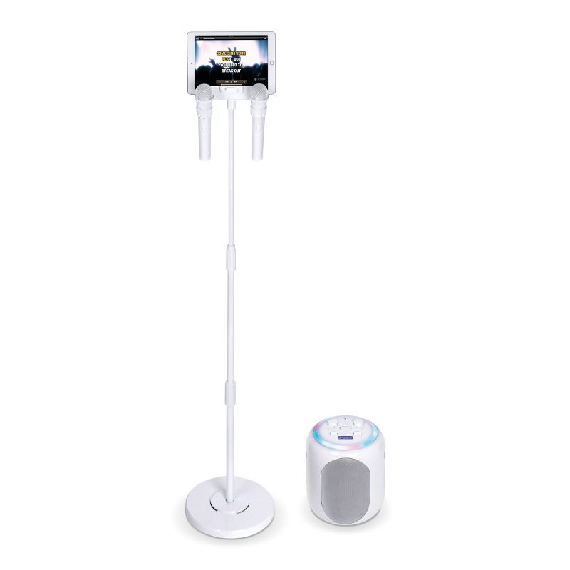 Singing Machine Pedestal Karaoke System - White, 1 of 10