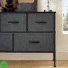 Tv Stand 5 Drawe Modern Organizer Unit for Bedroom Wood Top Sturdy Metal Frame Fabric Dresser Closets - 4 of 4