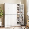 Tangkula 65-inch Kitchen Pantry Cabinet w/ 16 Door Shelves & 6 Adjustable Shelves - 4 of 4