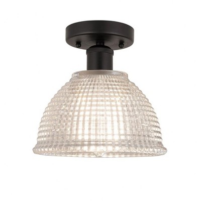 Arietta - 1 Light Semi-Flush Mount In Industrial Style-8.75 Inches Tall and 8 Inches Wide