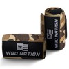 WOD Nation 18-inch Professional Wrist Wraps for Gym & Weightlifting, Powerlifting Wrist Straps Support for Women & Men (Camo) - 3 of 4