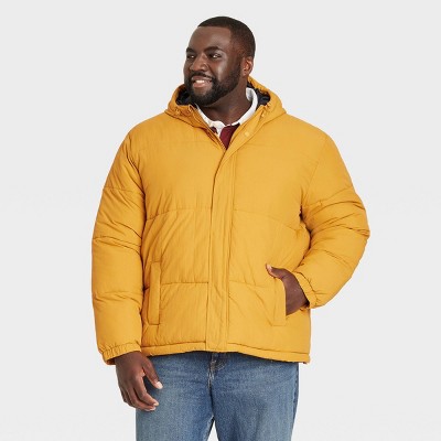 goodfellow co Brandclub Men s Big Tall Midweight Puffer Jacket Goodfellow Co Gold 4XLT