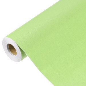 Unique Bargains Wallpaper, Peel and Stick Wallpaper Contact Paper Solid Color Vinyl Self-Adhesive Wall Paper Decorative Green 394"x15.7" - 1 of 4