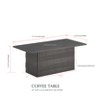 Kings Brand Furniture Madison Modern Pedestal Base Wood Coffee Table, Champagne - 3 of 4