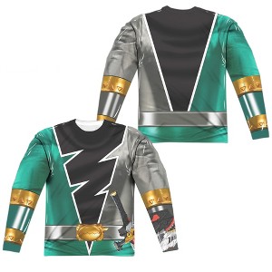 Men's Power Rangers Dino Fury Green Ranger Long Sleeve Costume T-Shirt - 1 of 4