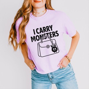 Simply Sage Market I Carry Monsters Purse Boxy Crop Top - 1 of 4