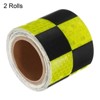 Unique Bargains Square Trucks Cars Waterproof Adhesive High Visibility Safety Reflective Tape 2 Pcs - 3 of 4