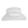 CTM Men's Twisted Straw Gambler Hat - 3 of 4