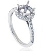 Pompeii3 3/8ct Halo Engagement Ring Setting 14K White Gold - Size 7 - 2 of 4