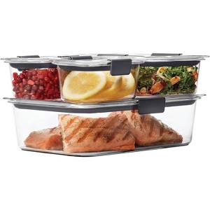 Food Storage Containers Free Airtight Lids Ideal for Lunch Meal Prep Airtight Food Storage Containers Set - Air Tight Pantry Storage Containers - 1 of 4