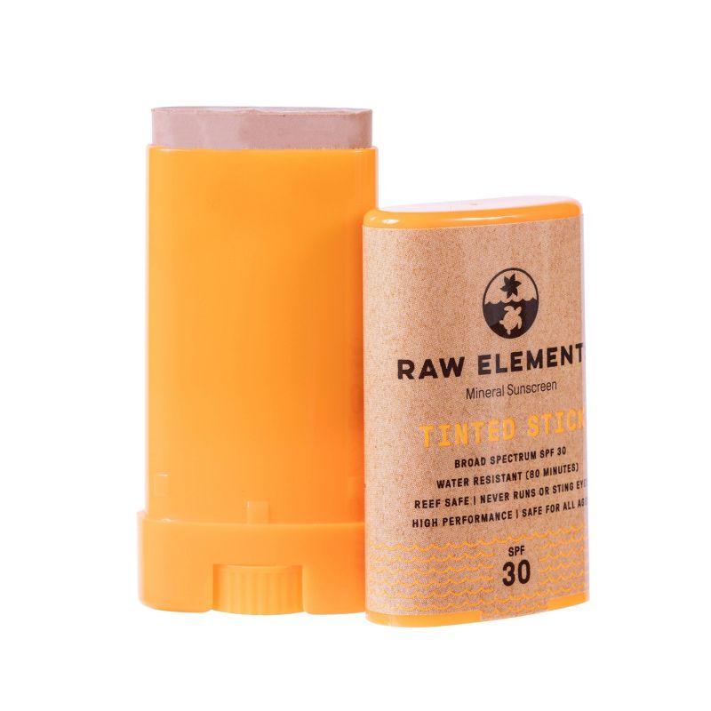 Raw Elements Tinted Mineral Sunscreen Face Stick - SPF 30 - 0.6oz, 3 of 10