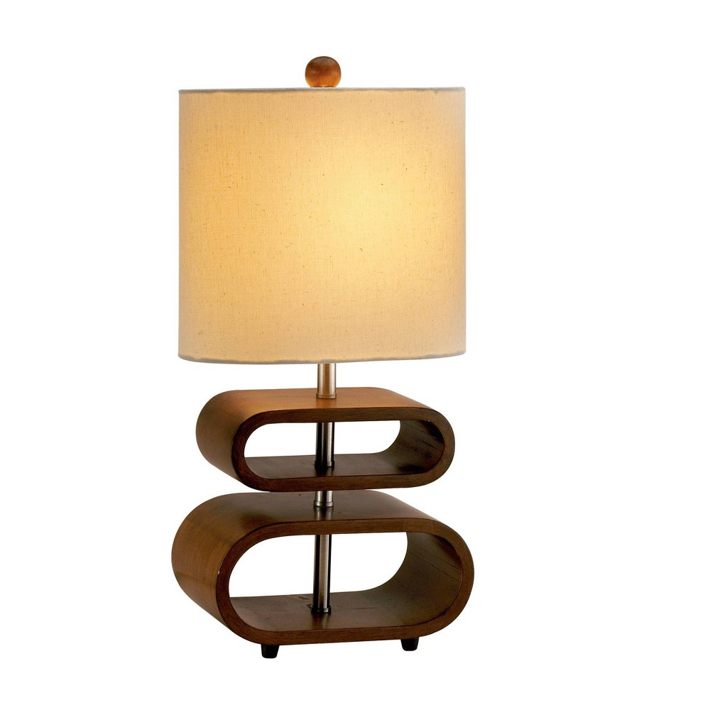 Photos - Floodlight / Street Light Adesso Rhythm Table Lamp Walnut  