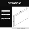 60x36-in Matte Black Framed Bathroom Mirror, Anti-Rust, Tempered Glass, Horizontal/Vertical - 4 of 4