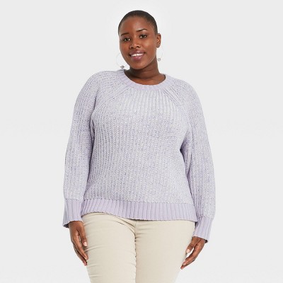 plus size lavender sweater