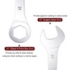 Unique Bargains High Carbon Steel Metric Offset 6-Point End and Angled Open-End Thin Combination Wrench - 4 of 4