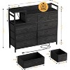 Garvee TV Stand Dresser with Power Outlet, 9 Drawer Storage Chest for Bedroom, Hallway, or Living Roomm Black - 4 of 4