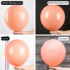 PartyWoo Balloons Peach Pastel Light Orange Blush Pink 18 12 10 5 Inch 142 pcs - 3 of 4